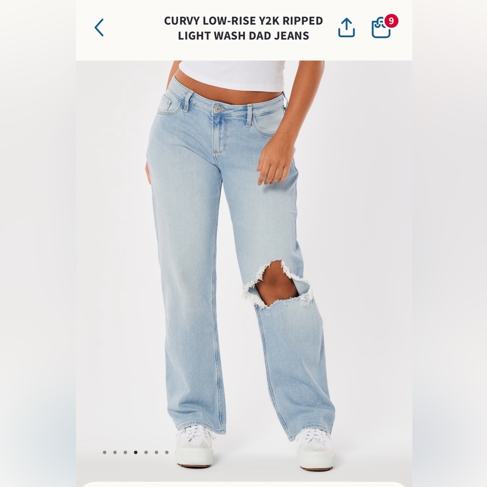 NWOT Hollister curvy low-rise Dad jeans